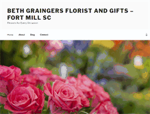 Tablet Screenshot of bethgraingersfloristandgifts.com